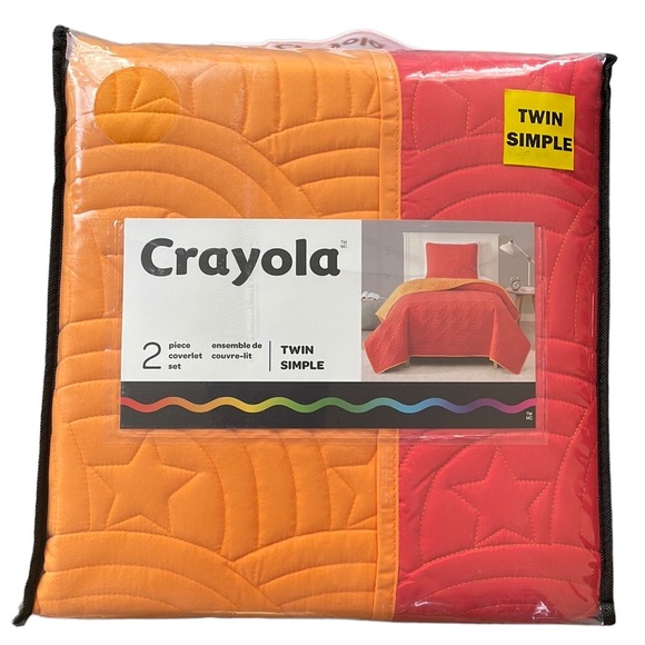 Crayola | 2-piece Reversible Twin Coverlet Set - Picture 5 of 5